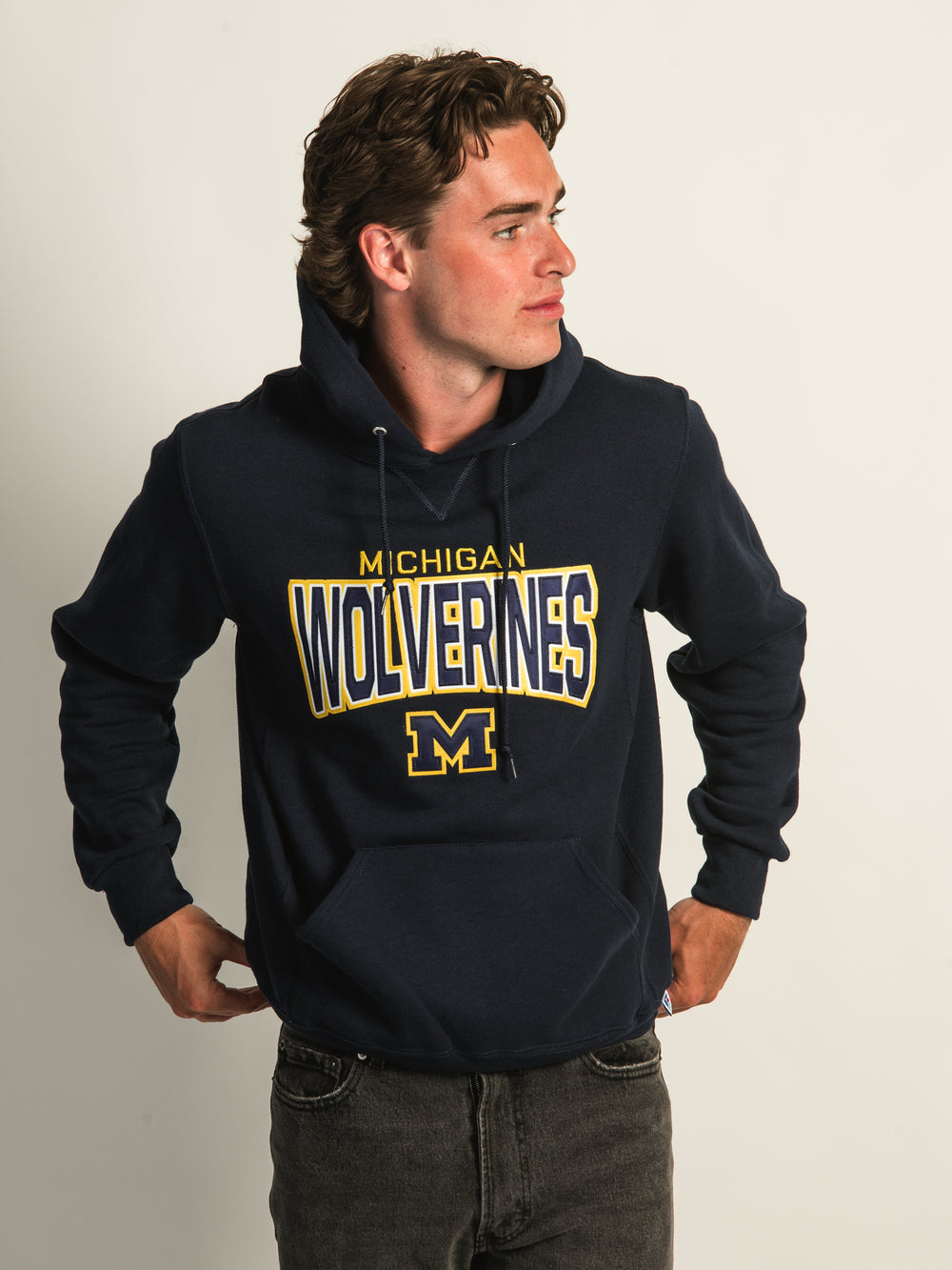 NCAA MICHIGAN W PULLOVER HOODIE