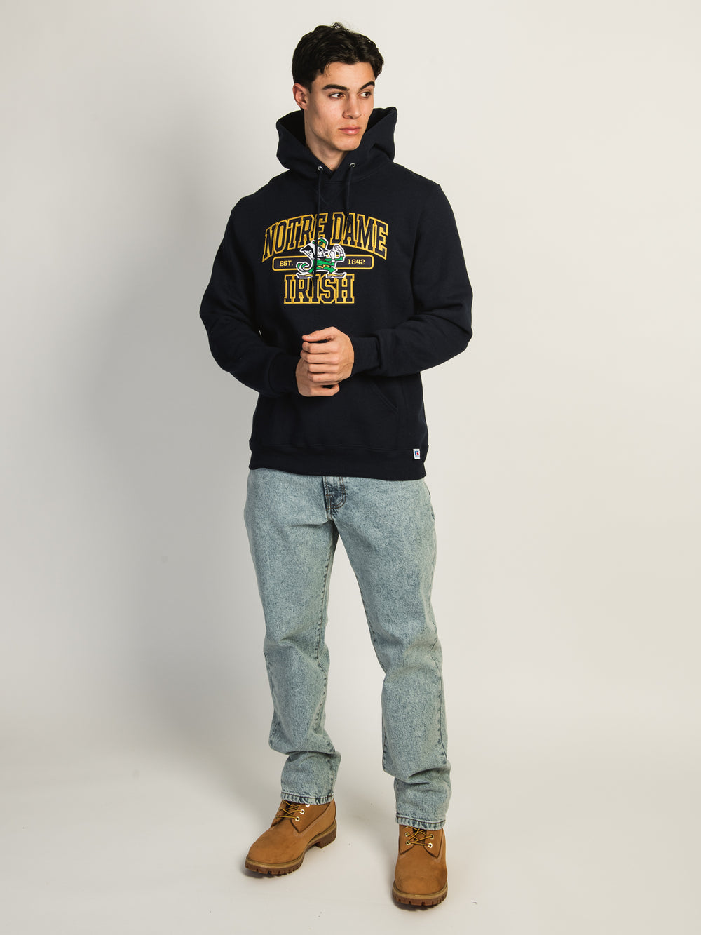 NCAA NOTRE DAME PULLOVER HOODIE - NAVY
