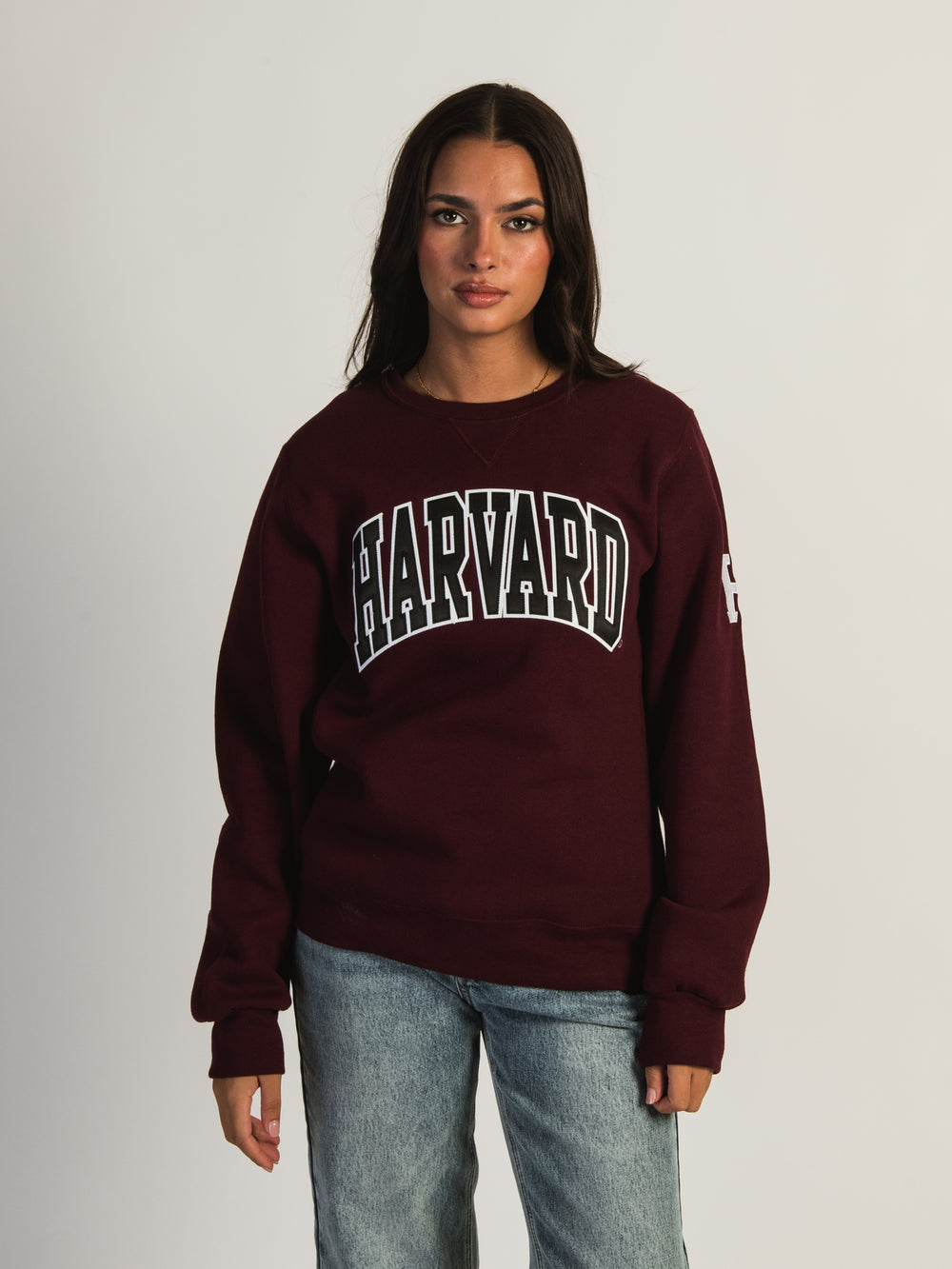 ÉQUIPAGE BRODÉ À MANCHES HARVARD NCAA
