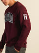 VARSITY NCAA HARVARD SLEEVE EMBROIDERED CREW - Boathouse