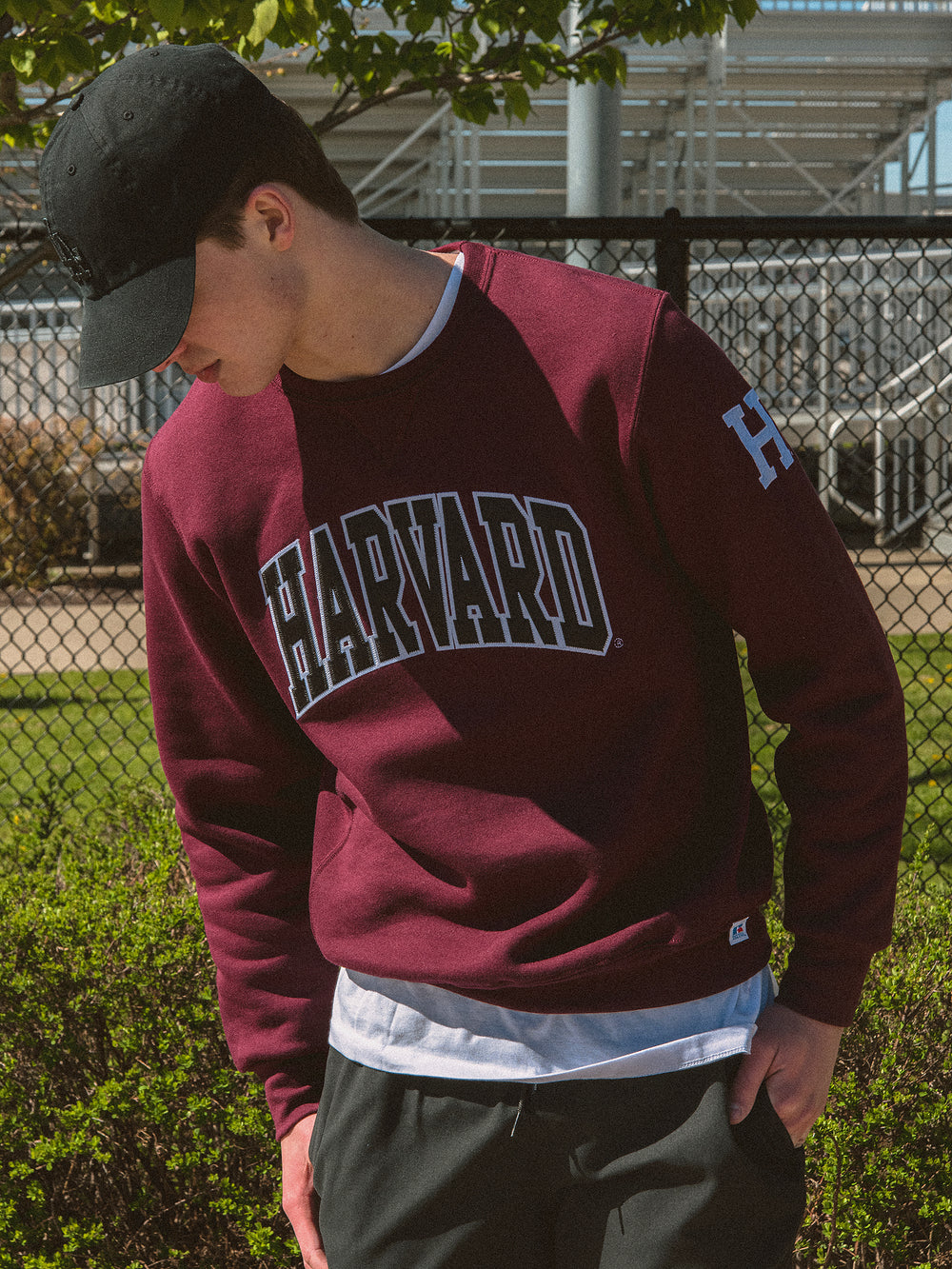 ÉQUIPAGE BRODÉ À MANCHES HARVARD NCAA