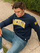 VARSITY NCAA MICHIGAN SLEEVE EMBROIDERED CREW - Boathouse