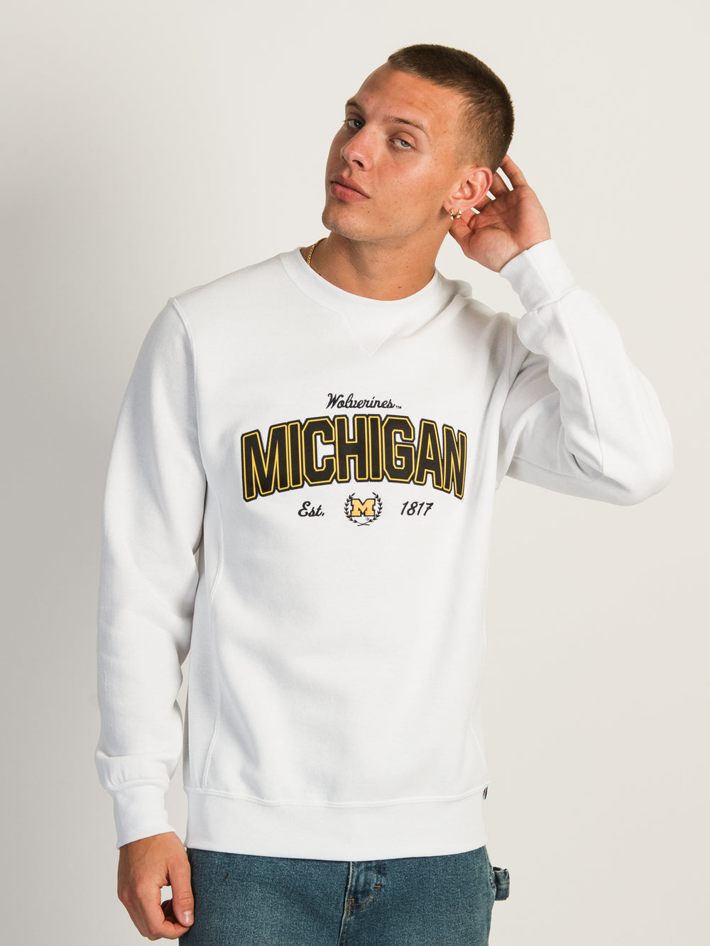 NCAA MICHIGAN CREWNECK