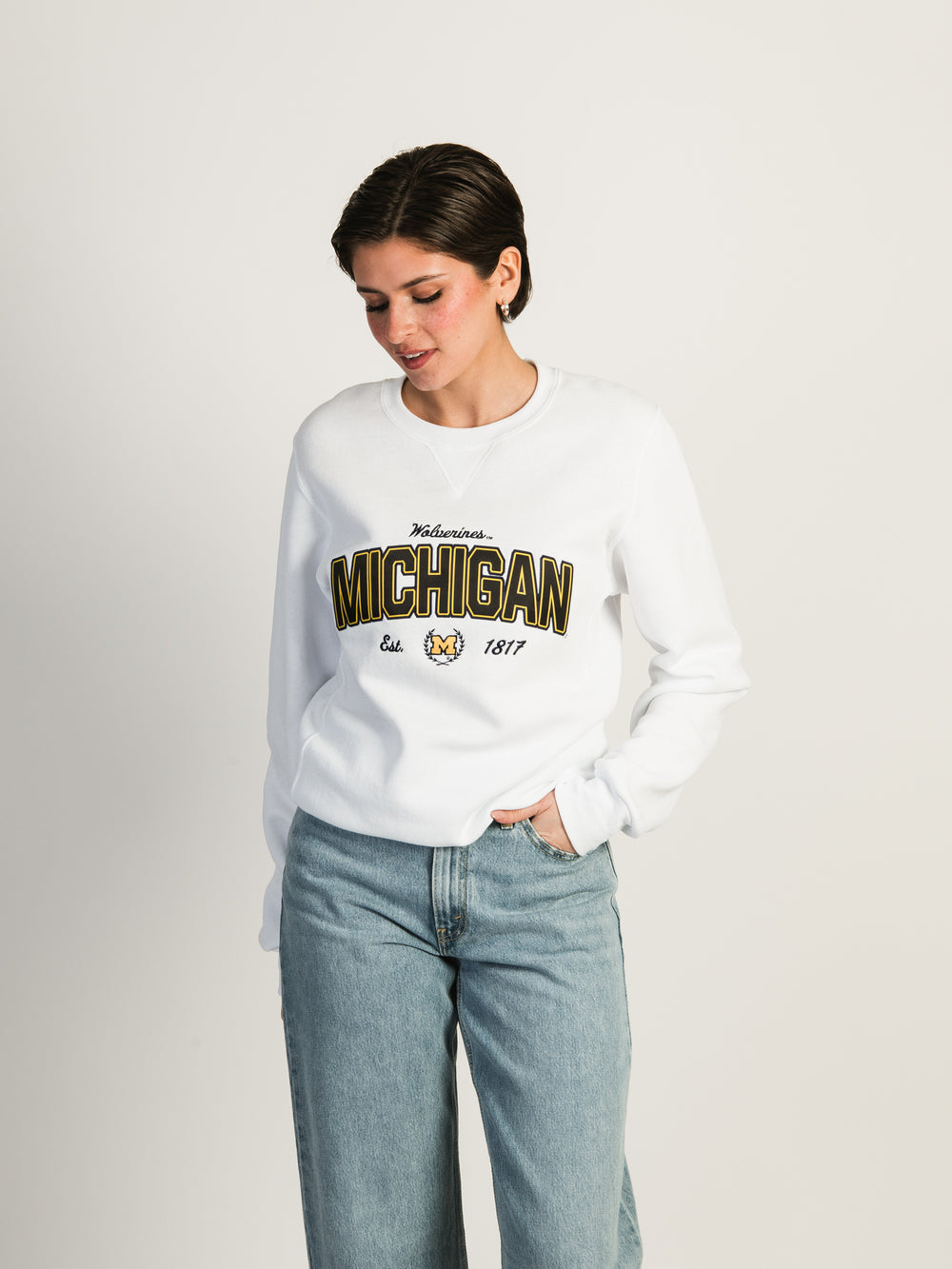 NCAA MICHIGAN CREWNECK