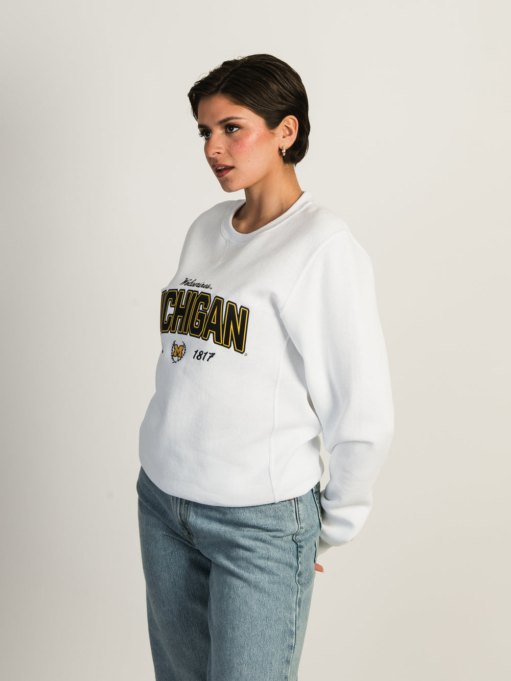 NCAA MICHIGAN CREWNECK