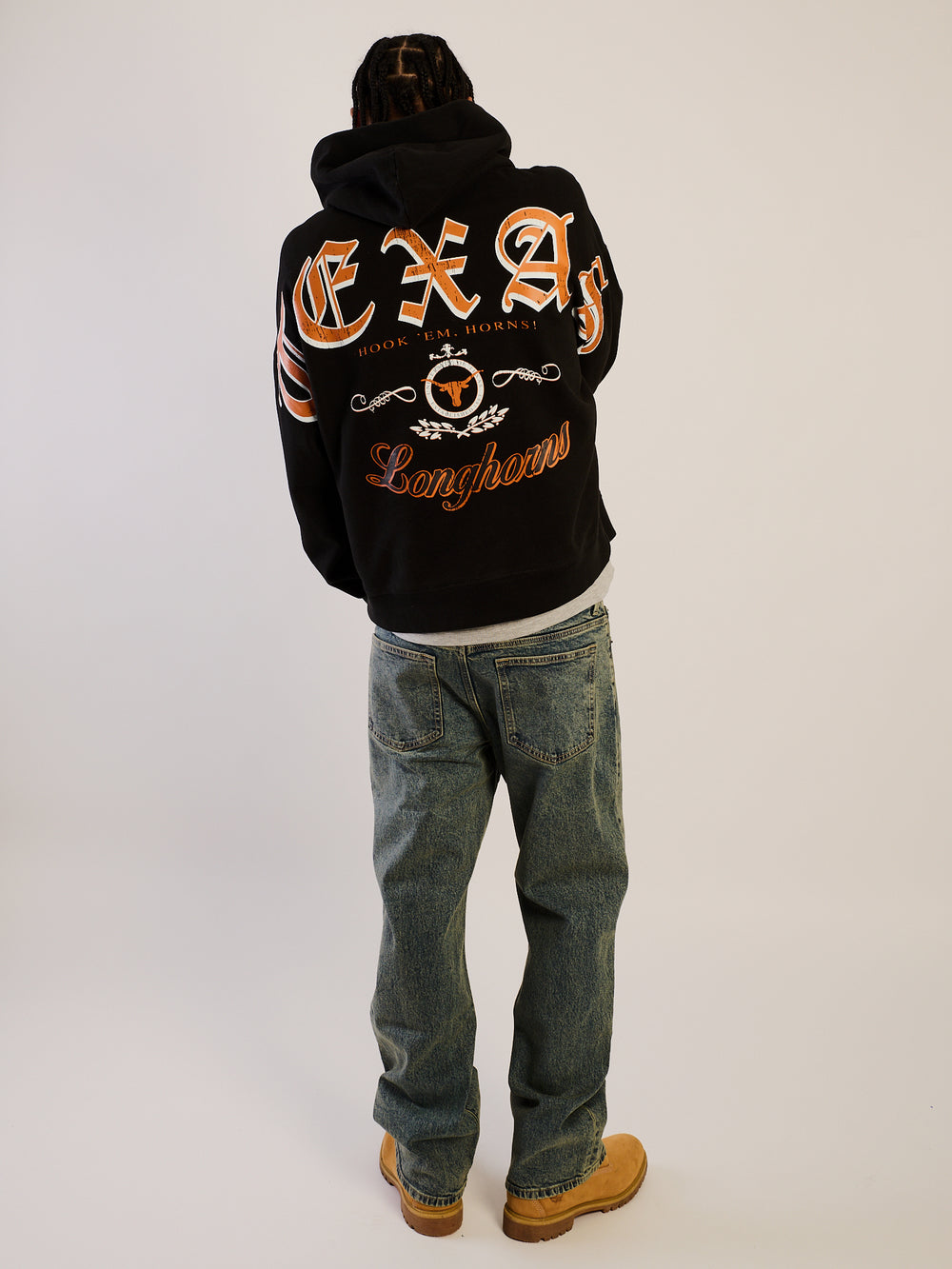 NCAA TEXAS SLEEVE TO SLEEVE PULLOVER HOODIE