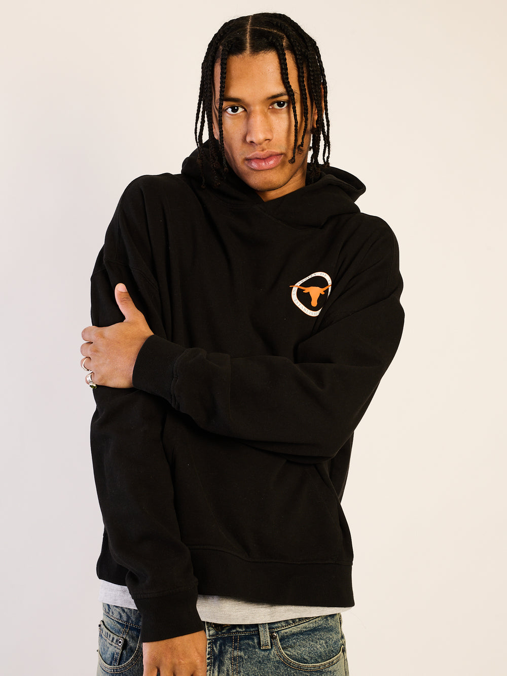 TEXAS SLEEVE TO SLEEVE PULLOVER HOODIE