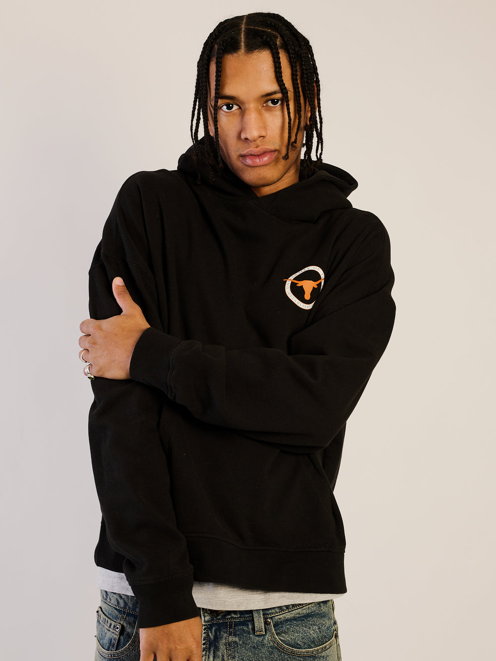 NCAA TEXAS SLEEVE TO SLEEVE PULLOVER HOODIE