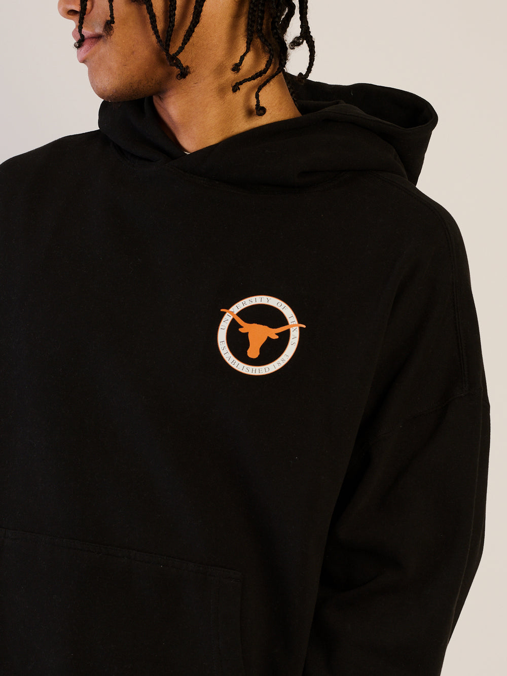 NCAA TEXAS SLEEVE TO SLEEVE PULLOVER HOODIE