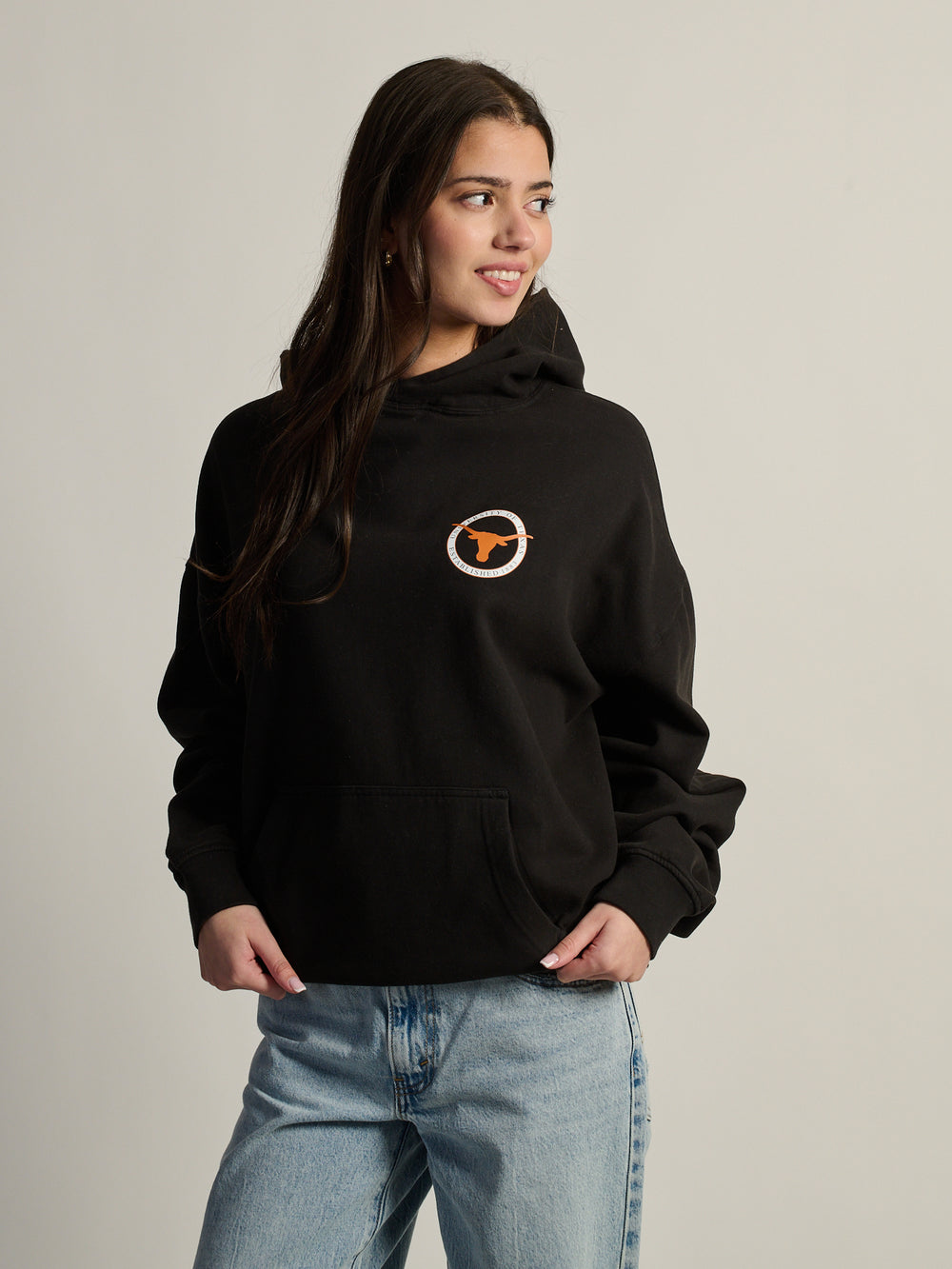 NCAA TEXAS SLEEVE TO SLEEVE PULLOVER HOODIE
