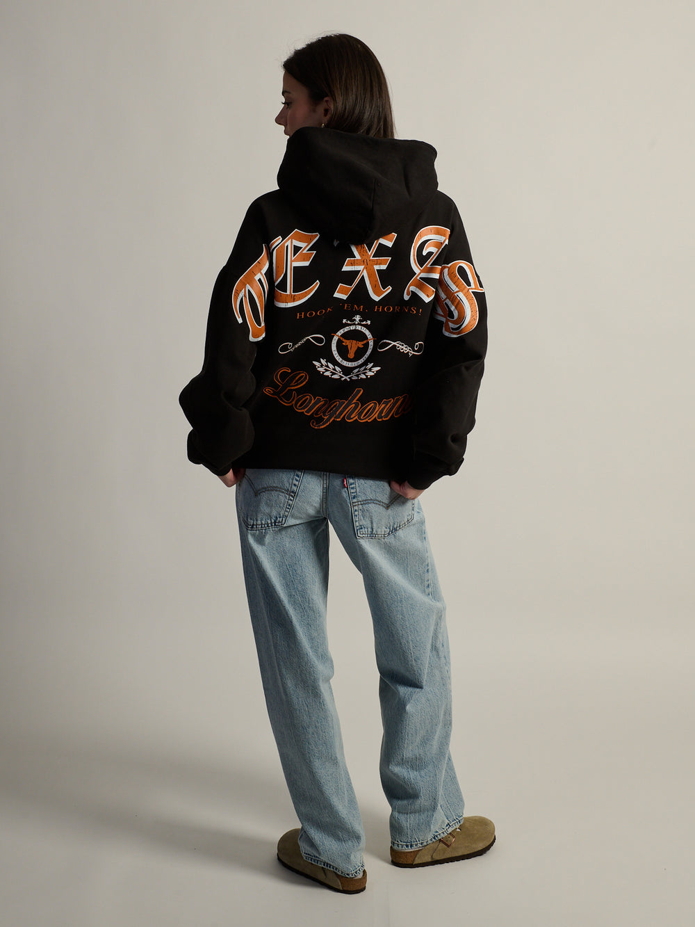 NCAA TEXAS SLEEVE TO SLEEVE PULLOVER HOODIE