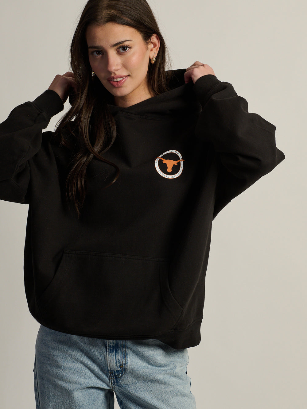 NCAA TEXAS SLEEVE TO SLEEVE PULLOVER HOODIE