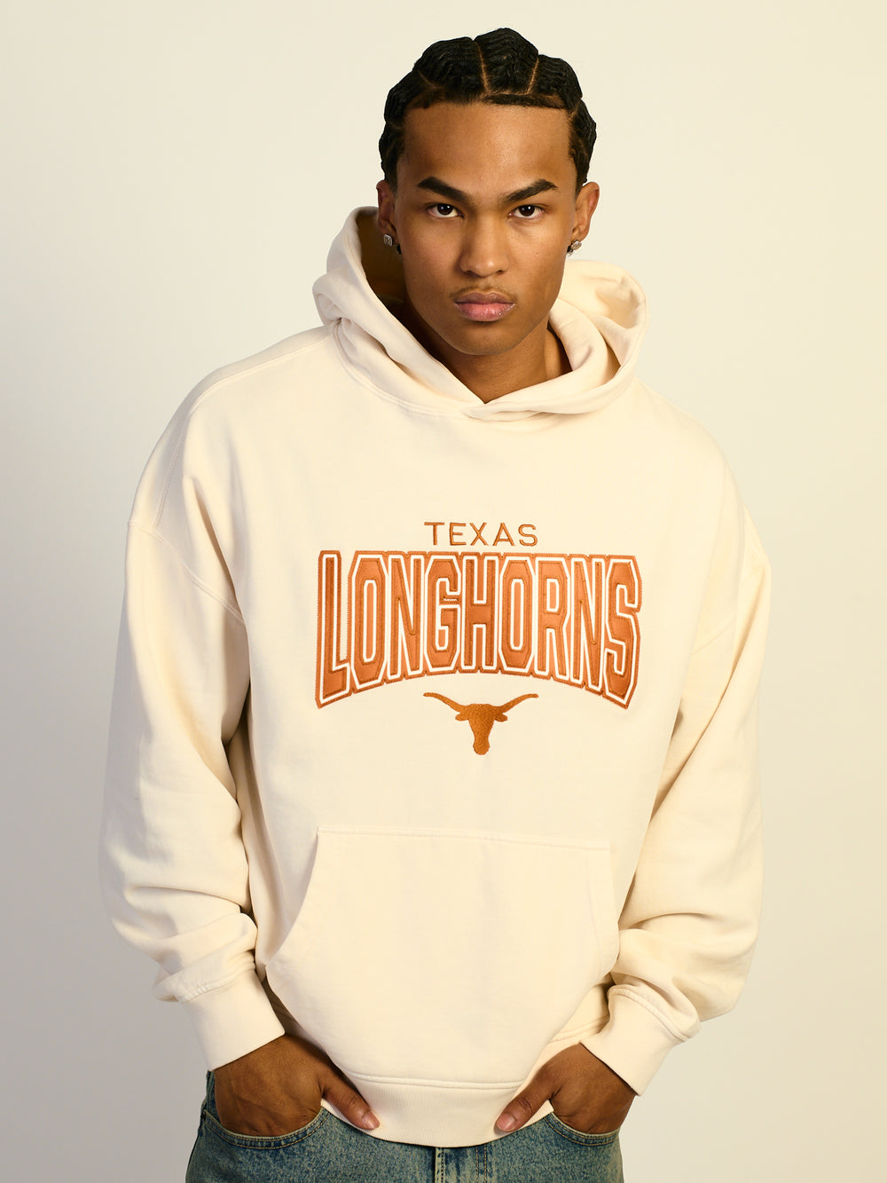 NCAA TEXAS PULLOVER EMBROIDERED HOODIE