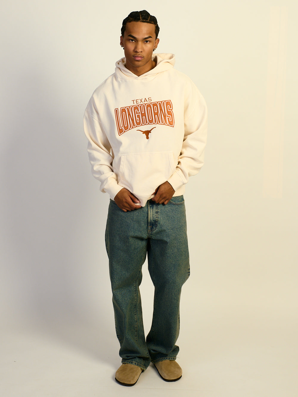 NCAA TEXAS PULLOVER EMBROIDERED HOODIE