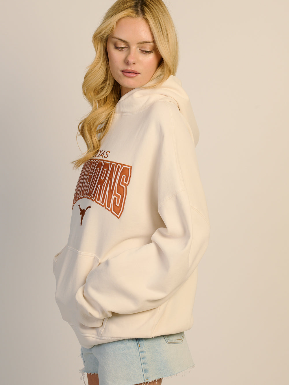 NCAA TEXAS PULLOVER EMBROIDERED HOODIE