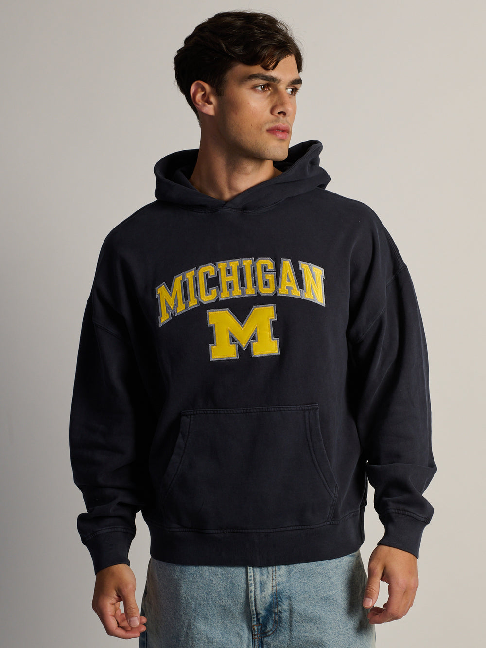 VARSITY MICHIGAN APLQ PULLOVER HOODIE - MARIN - Boathouse