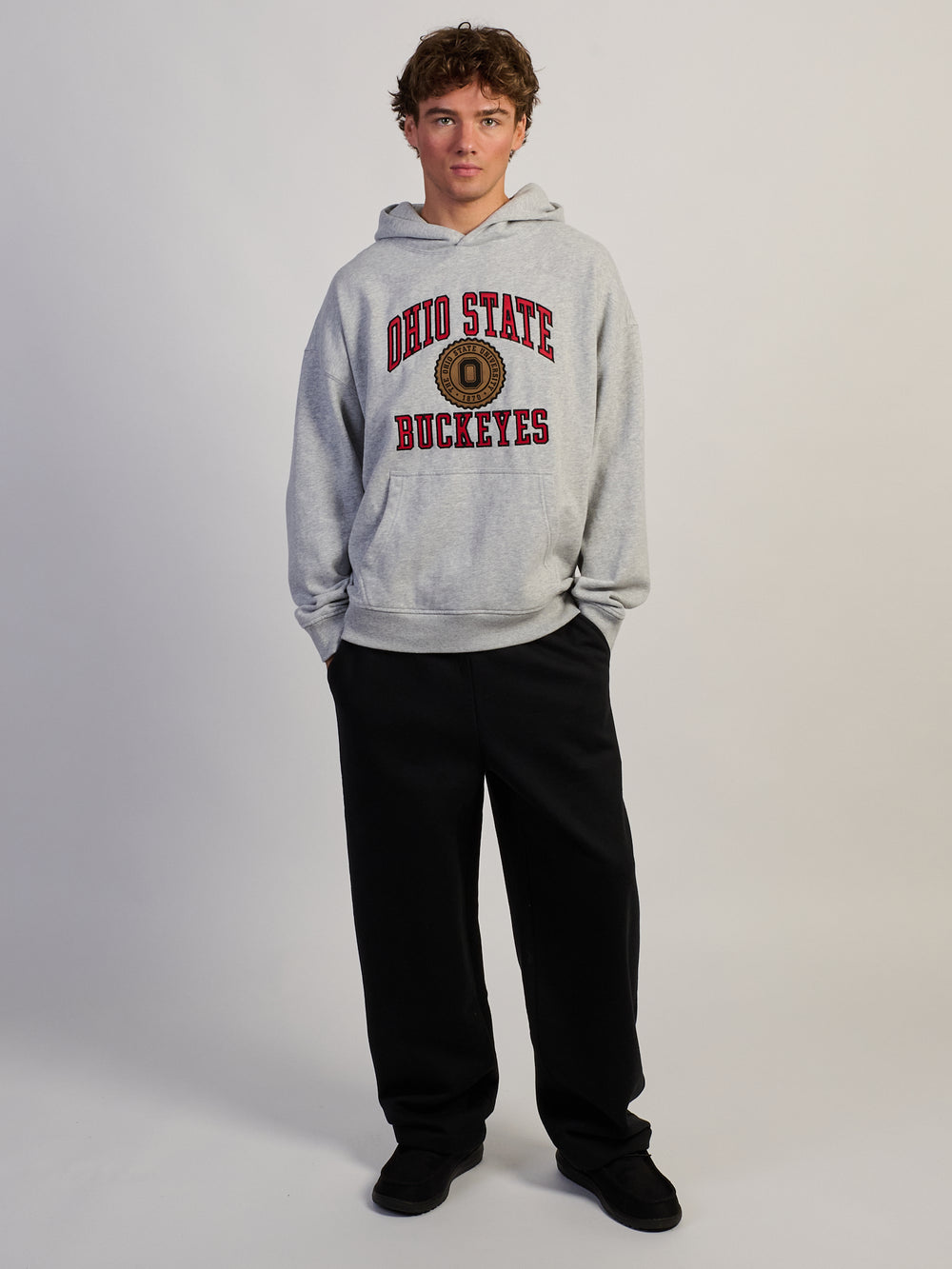 SWEAT À CAPUCHE DÉCONTRACTÉ VARSITY OHIO BUCKEYES