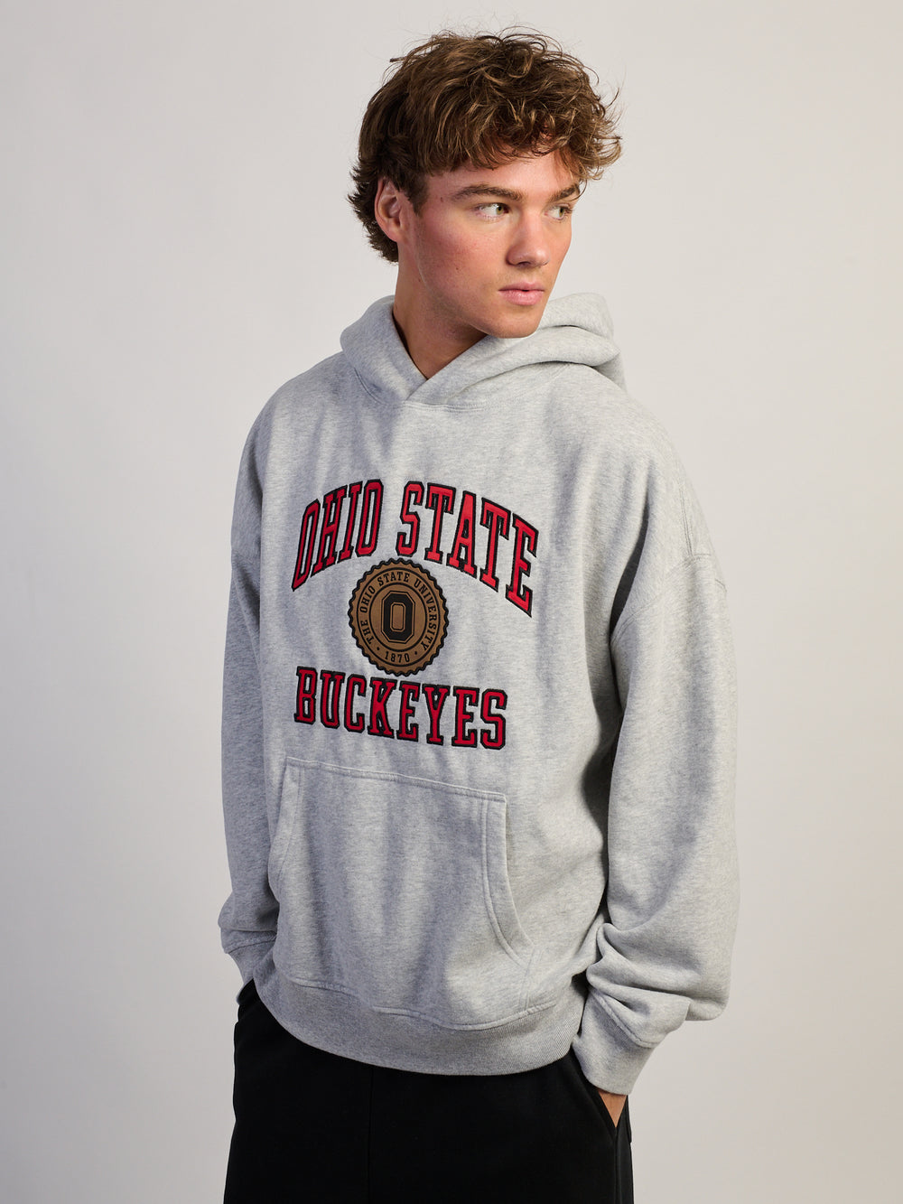 SWEAT À CAPUCHE DÉCONTRACTÉ VARSITY OHIO BUCKEYES