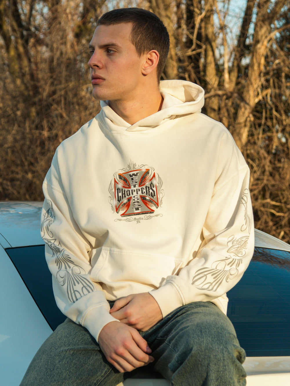 WEST COAST CHOPPER RELAXED PULL OVER HOODIE