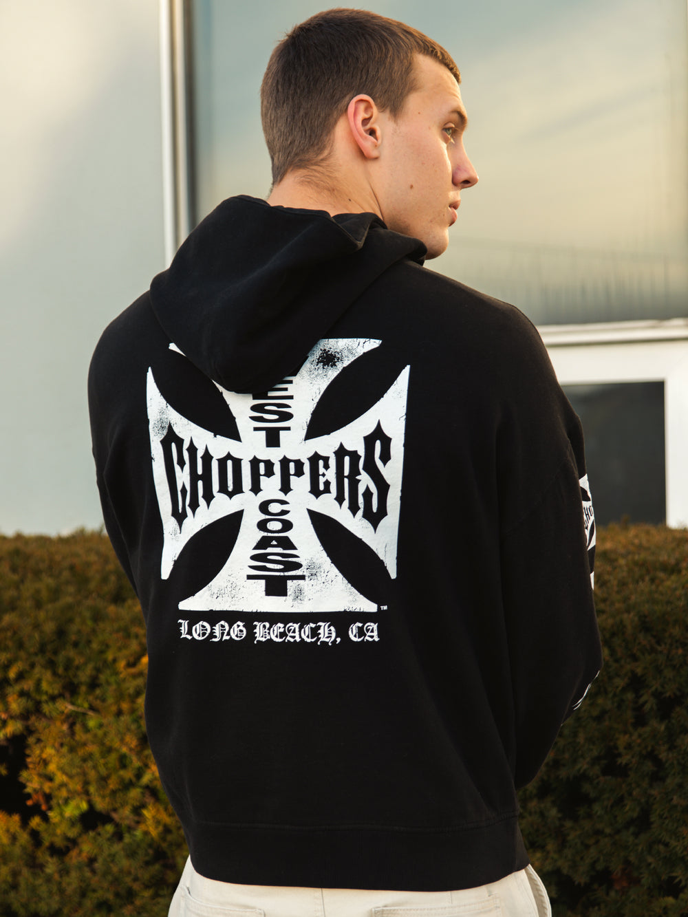 WEST COAST CROSS RELAXED PULL OVER HOODIE