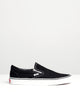VANS MENS VANS CLASSIC SLIP-ON BLACK CANVAS SHOES - Boathouse