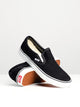 VANS MENS VANS CLASSIC SLIP-ON BLACK CANVAS SHOES - Boathouse