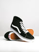 VANS MENS VANS SK8 HI BLACK/WHITE SNEAKER - Boathouse