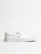 VANS WOMENS VANS CLASSIC SLIP-ON TRUE WHITE CANVAS SHOES - Boathouse
