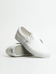 VANS WOMENS VANS CLASSIC SLIP-ON TRUE WHITE CANVAS SHOES - Boathouse