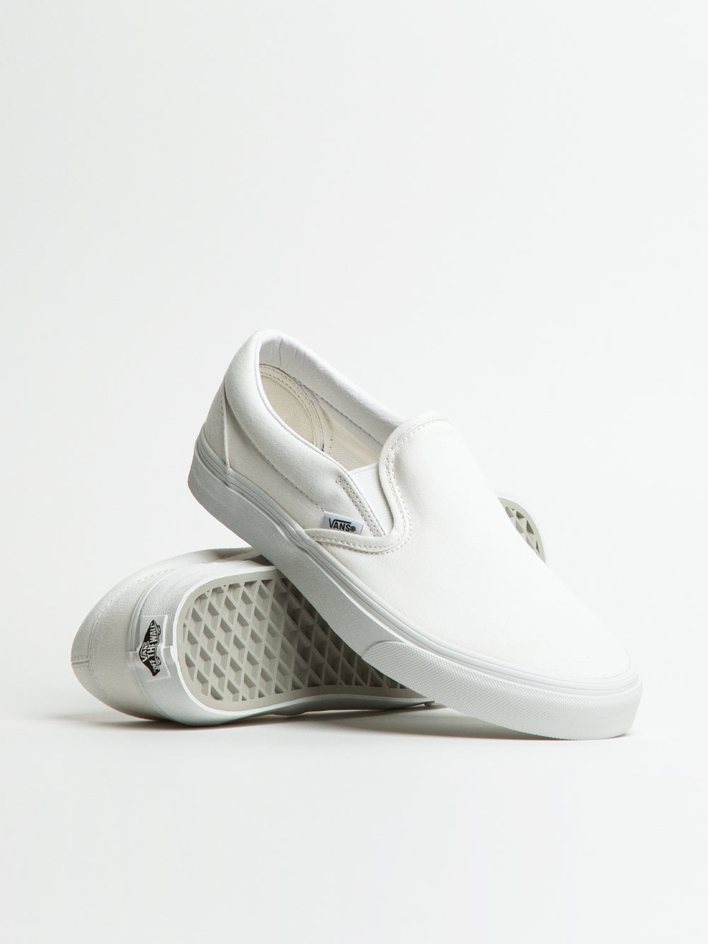 CHAUSSURES EN TOILE CLASSIC SLIP-ON POUR FEMME – BLANC PUR