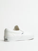 WOMENS VANS CLASSIC SLIP-ON TRUE WHITE CANVAS SHOES