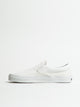 VANS WOMENS VANS CLASSIC SLIP-ON TRUE WHITE CANVAS SHOES - Boathouse