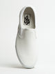 VANS WOMENS VANS CLASSIC SLIP-ON TRUE WHITE CANVAS SHOES - Boathouse