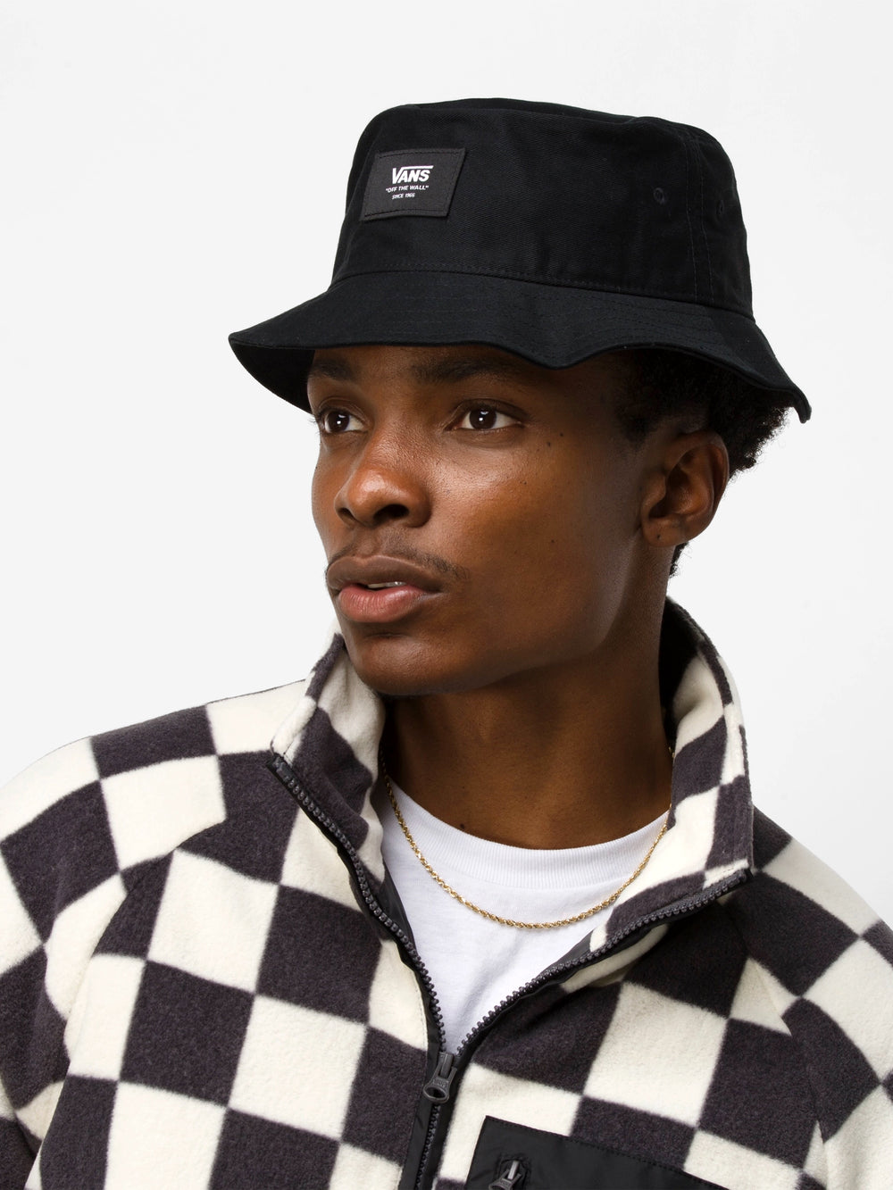 VANS PATCH BUCKET HAT - BLACK - CLEARANCE
