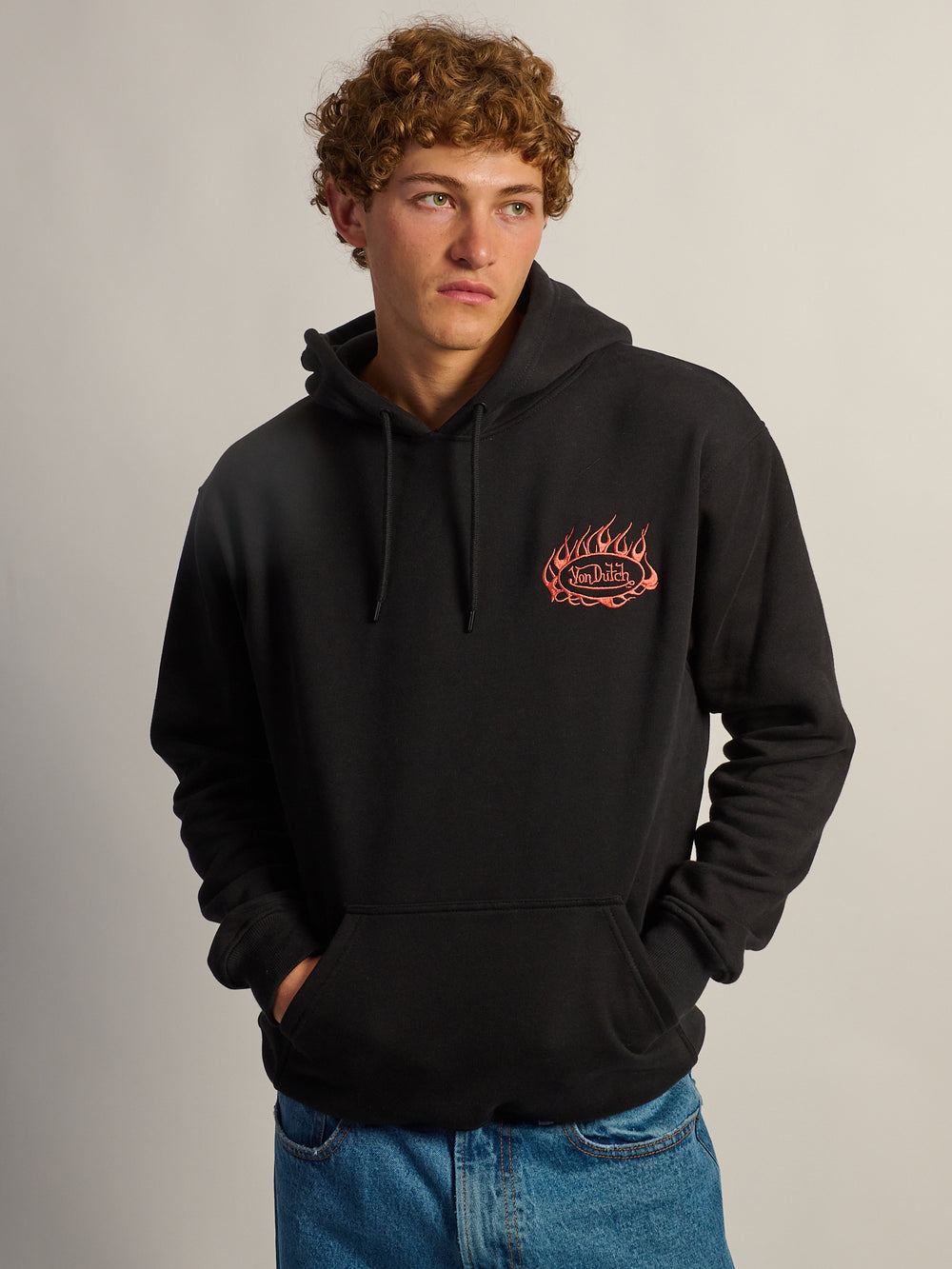 SWEAT À CAPUCHE FLAMMES VON DUTCH