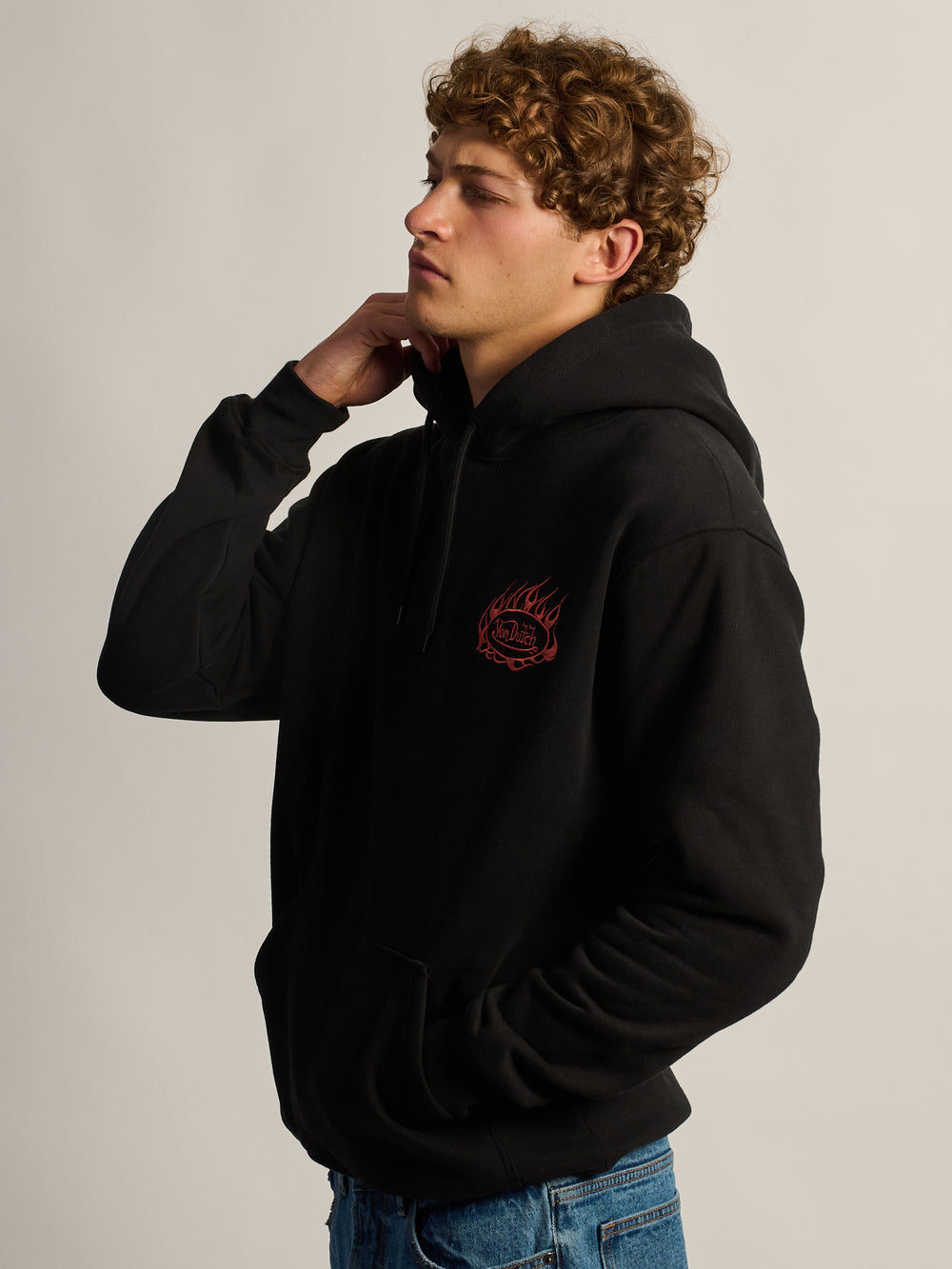 SWEAT À CAPUCHE FLAMMES VON DUTCH