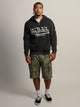 VON DUTCH VON DUTCH HALF ZIP WASH HOODIE - Boathouse