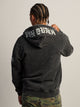 VON DUTCH HALF ZIP WASH HOODIE