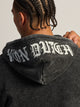 VON DUTCH HALF ZIP WASH HOODIE