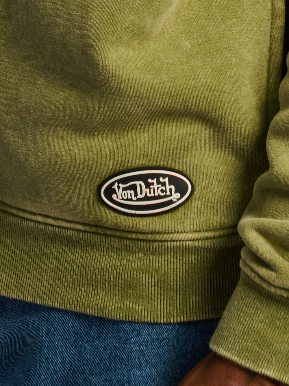 VON DUTCH FULL ZIP WASH HOODIE
