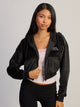 VON DUTCH VON DUTCH VD FULL ZIP VELOUR HOODIE - Boathouse