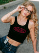 VON DUTCH VON DUTCH VD LOGO RIBBED TANK TOP - Boathouse