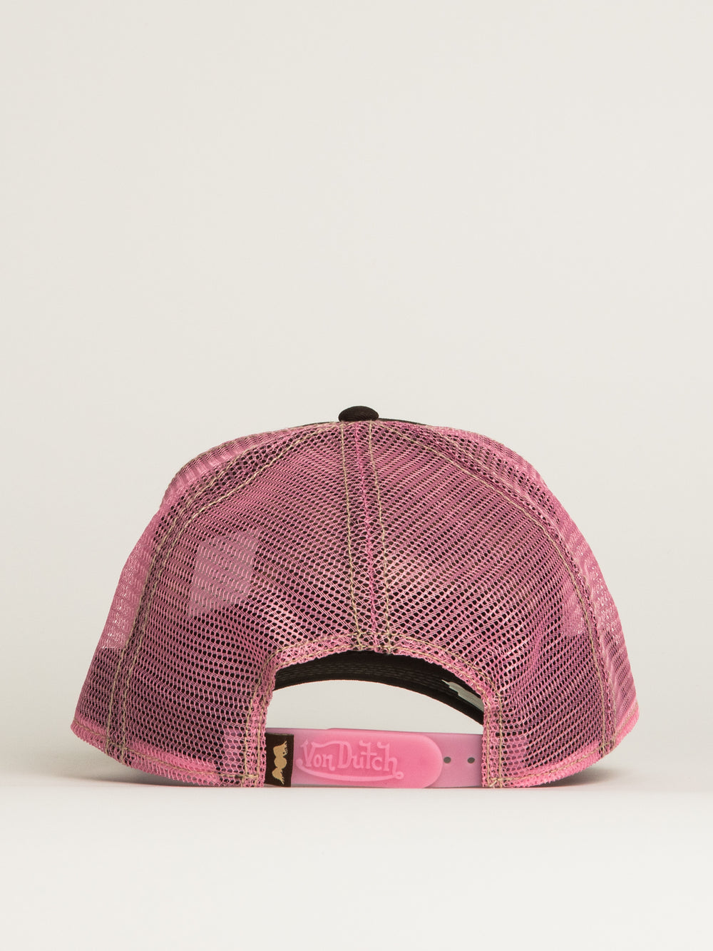 VON DUTCH VON DUTCH STAPLE TRUCKER HAT - BLACK PINK - Boathouse