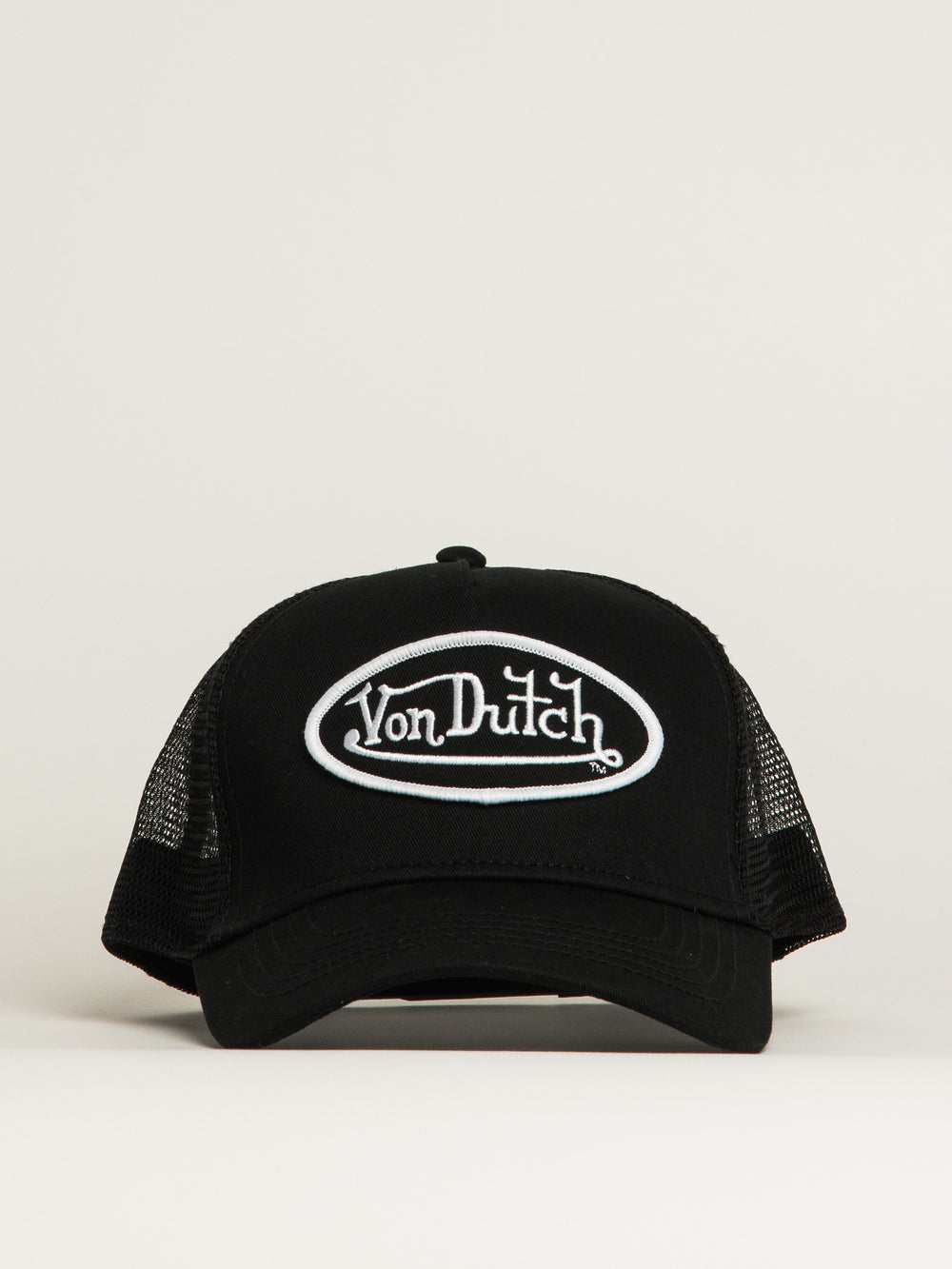 VON DUTCH STAPLE TRUCKER HAT - BLACK