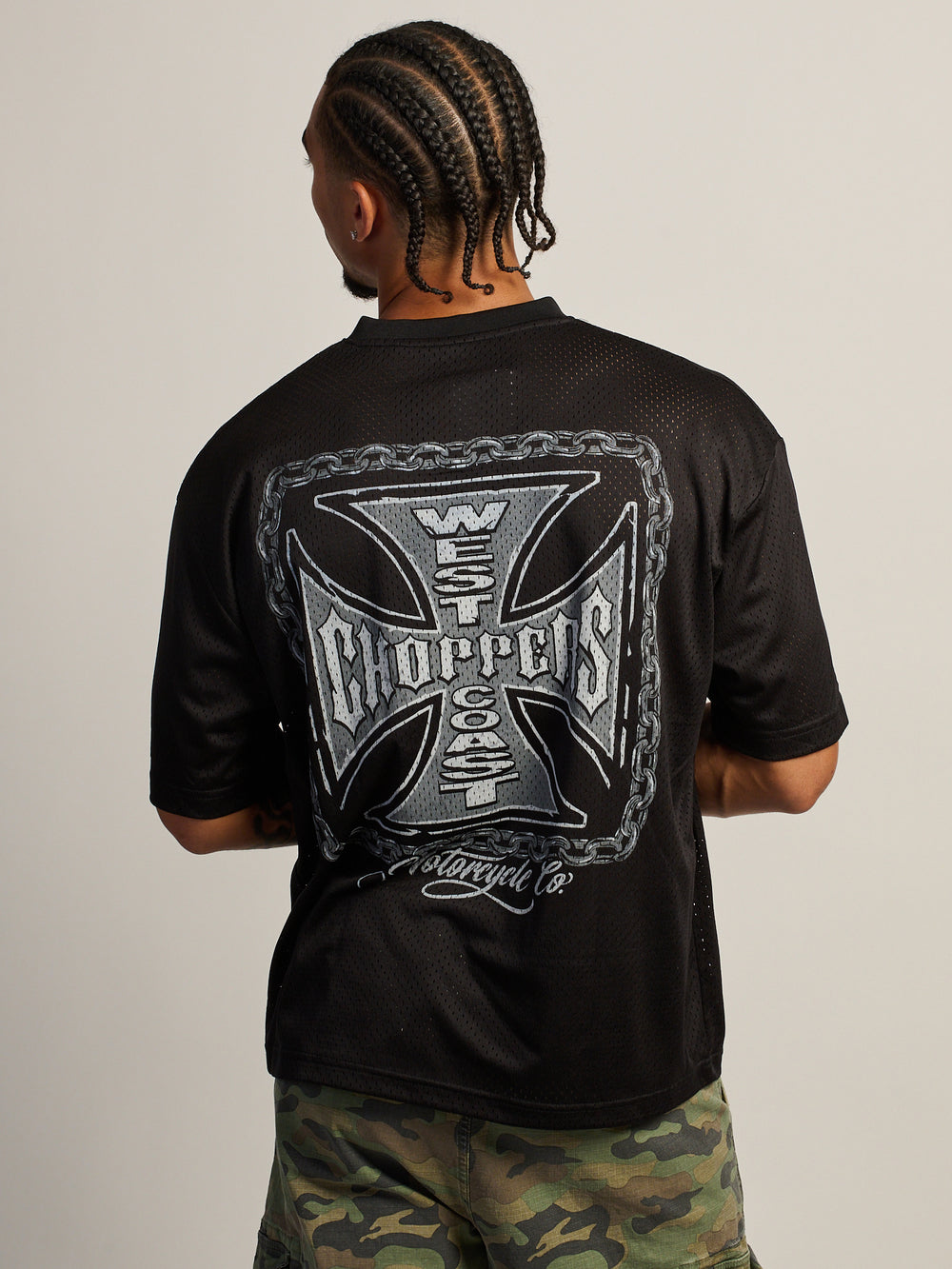 WEST COAST CHOPPERS CHAIN MESH T-SHIRT