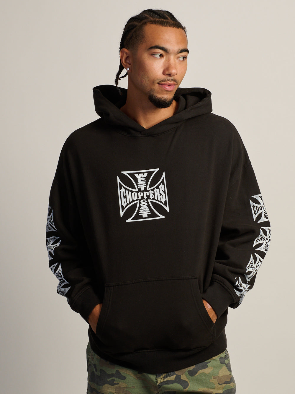 HOODIE WEST COAST CHOPPERS CROSS RELAXED