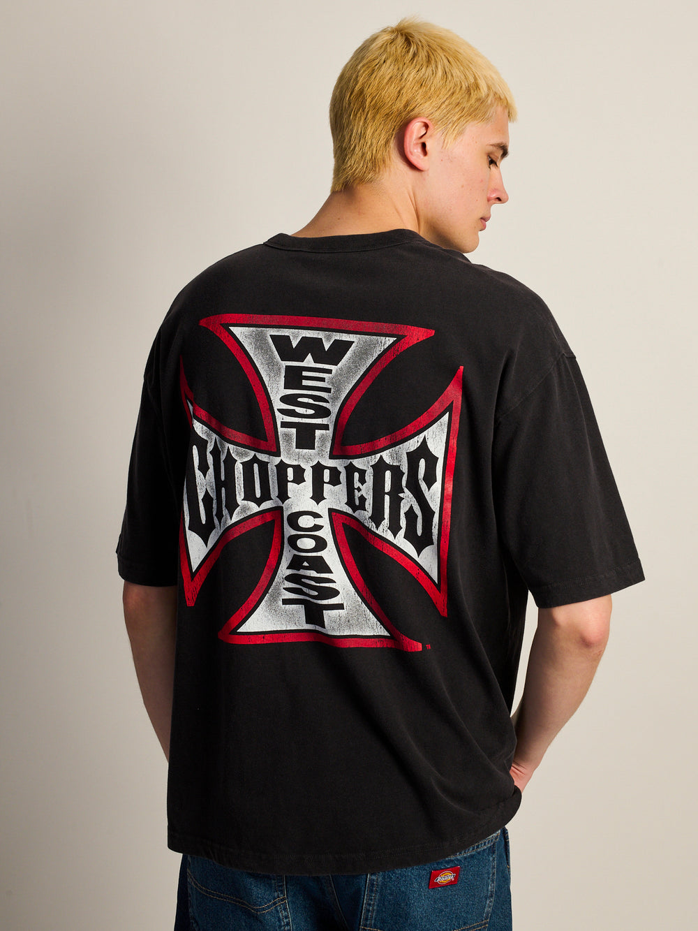 WEST COAST CHOPPERS VINTAGE FOOTBALL T-SHIRT