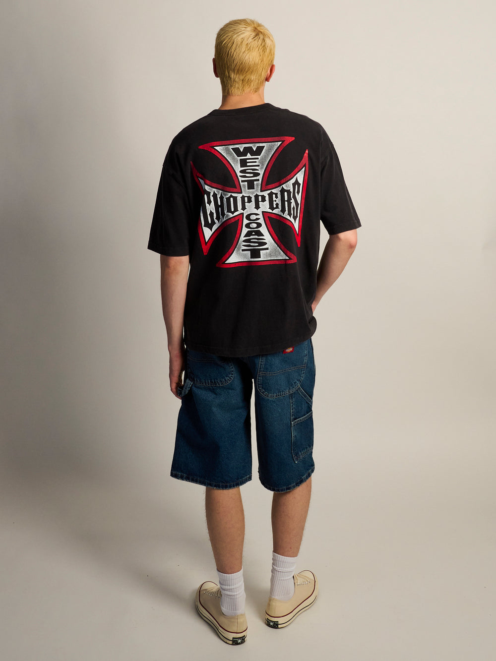 WEST COAST CHOPPERS VINTAGE FOOTBALL T-SHIRT