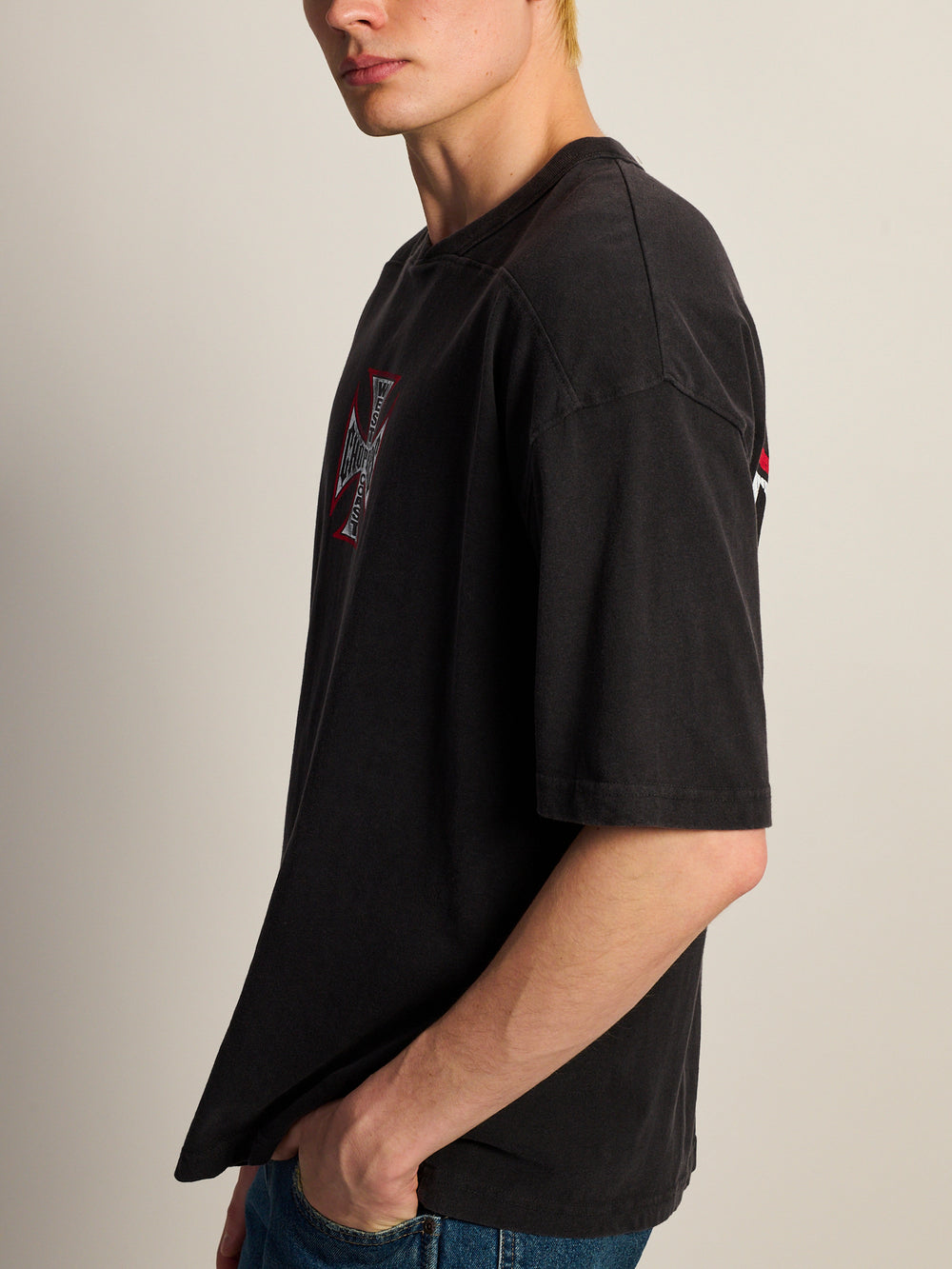 WEST COAST CHOPPERS VINTAGE FOOTBALL T-SHIRT