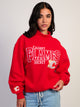 THE WILD COLLECTIVE NHL CALGARY FLAMES MOCKNECK HOODIE
